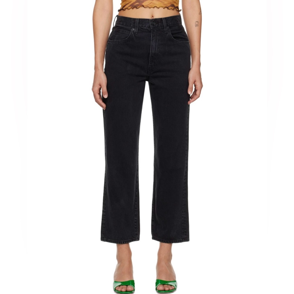 SLVRLAKE Black London Crop Jeans Women’s Black Straight Leg Jeans Size 23